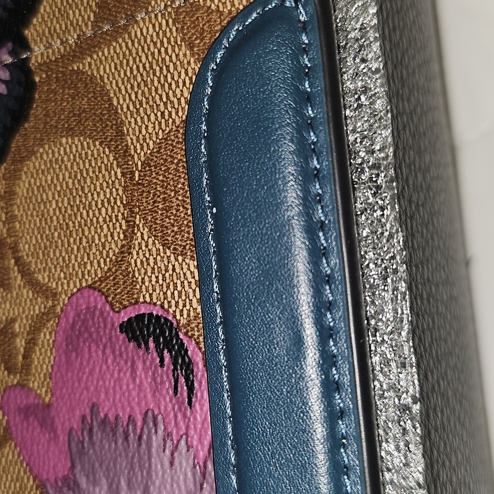 Coach 6020 Georgie Shoulder Bag - Black/Green/Khaki Kaffe Fassett NWT RARE - Picture 6 of 6
